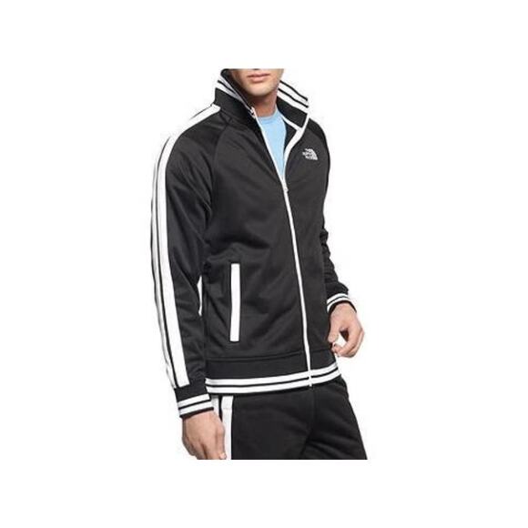 The North Face Men's Track Jacket Extra Large Full Zip Black and White - Picture 1 of 8